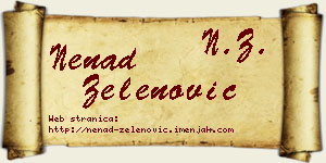 Nenad Zelenović vizit kartica